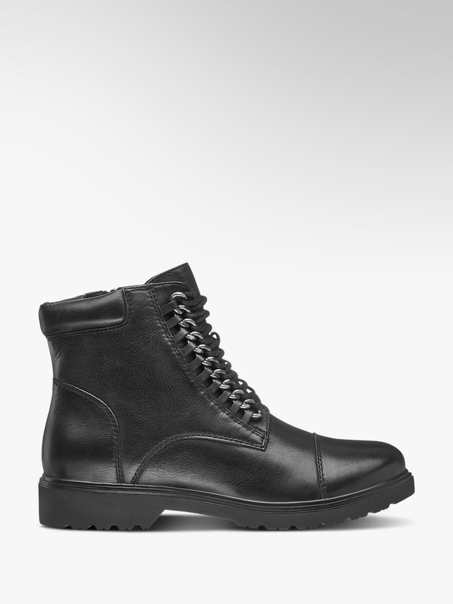 5th Avenue Leder Stiefel gefüttert für Damen in Blau 5th Avenue Leder Stiefel gefüttert für Damen in Blau